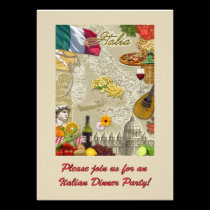 Italian Dinner Party invitations