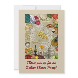 Italian Dinner Party invitation Italian Dinner Party invitation
