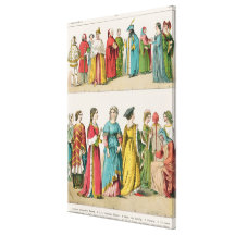 Italian Dress Stretched Canvas Prints