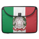 Italian Flag Coat of Arms Rickshaw Flap Sleeve Sleeves For MacBooks