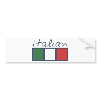 Italian flag colors! bumper Italian flag colors! bumper
