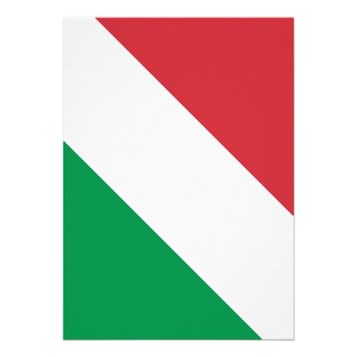 Italian Flag Custom Invite