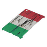 Italian Flag Damask Paint Peel  iPad Mini Case