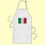 Italian Flag Damask Pattern aprons