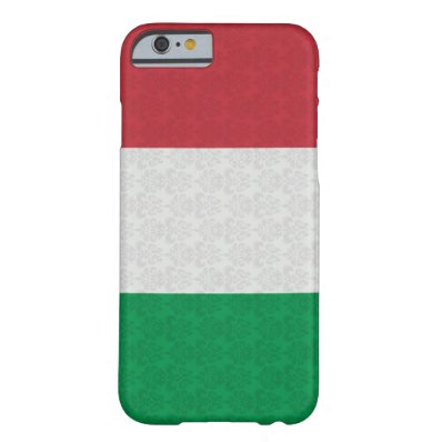 Italian Flag Damask Pattern Barely There iPhone 6 Case