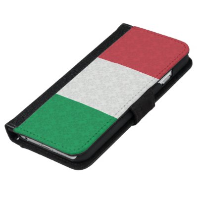 Italian Flag Damask Pattern iPhone 6/6S Wallet Case
