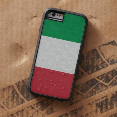 Italian Flag Damask Pattern Tough Xtreme iPhone 6 Case