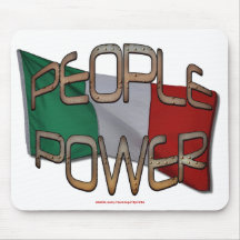 ITALIAN FLAG People Power Independence Motivation Mouse Pad