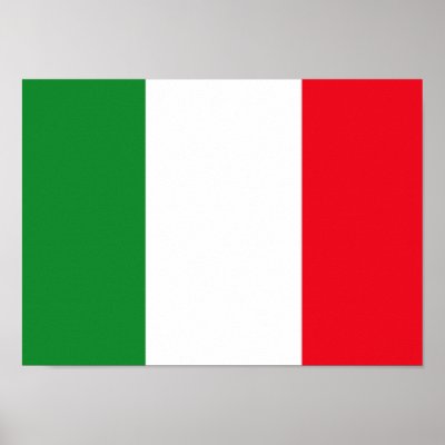 Italian Flag Poster