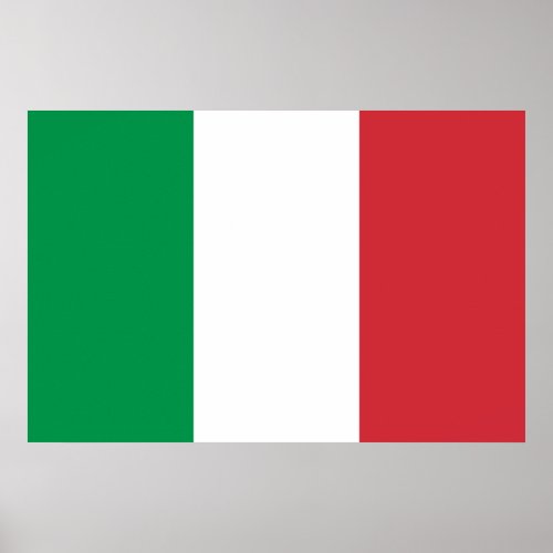 Italian Flag Print print
