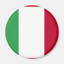 ITALIAN FLAG REFRIGERATOR MAGNETS
