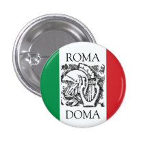 italian flag  ROMA, DOMA Pins