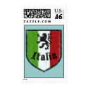 Italian Flag Vintage Style Postage Stamp