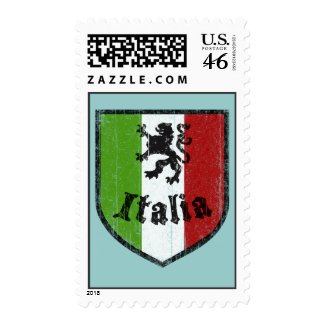 Italian Flag Vintage Style Postage Stamp stamp