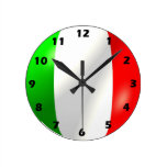 Italian Flag Wall Clock