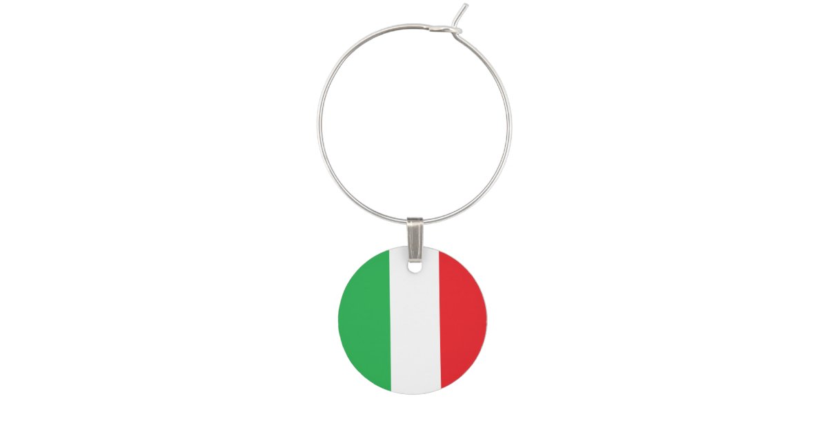 "Italian Flag" Wine Charm Zazzle