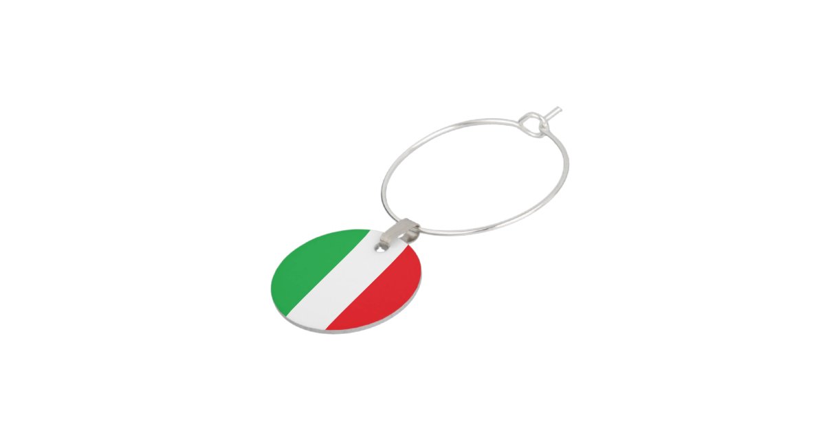 "Italian Flag" Wine Charm Zazzle
