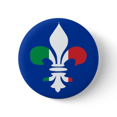 Italian Fleur de Lis Button by 777Images