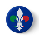 Italian Fleur de Lis Button by 777Images Italian Fleur de Lis Button