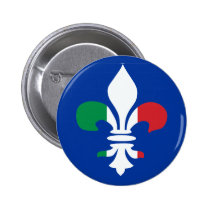 Italian Fleur de Lis Button buttons