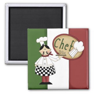 Italian Food Chef magnet
