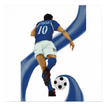 italian football gifts for Azzurri soccer fans posters