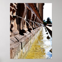 Italian Fountain Poster