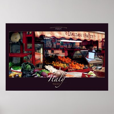 Italian Fruit Stand Print by ItalyShoppe