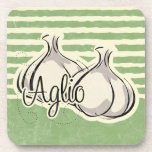 Italian Garlic Cork Coaster