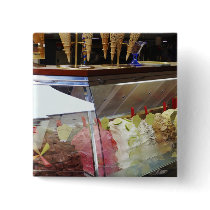 Italian gelato in display case button
