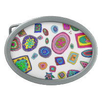 italian glass party belt buckle