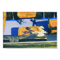 Italian Gondola Detail Horse Photography Poster posters