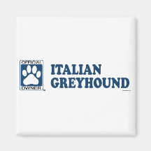Italian Greyhound Blue Magnets