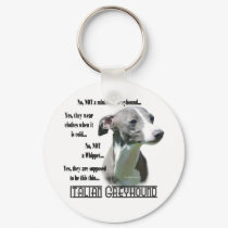 Italian Greyhound FAQ Keychain