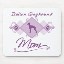 Italian Greyhound Mom Mouse Pads
