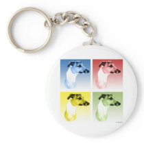 Italian Greyhound Popart Key Chains