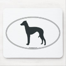 Italian Greyhound Silhouette Mouse Mats