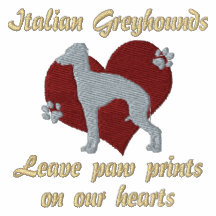 Italian Greyhounds Leave Paw Prints Hoody