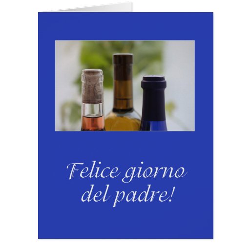 Italian Happy Father's day Large Greeting Card Zazzle