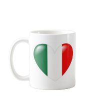 Italian heart mug - Cuore Italiano by madelaide Italian heart mug - Cuore Italiano