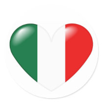 Italian heart sticker - Cuore Italiano