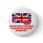 Italian Job 69 Union Jack Michael Caine slogan Buttons