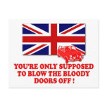 Italian Job Union Jack shirts Post Cards