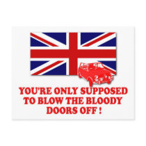 Italian Job Union Jack shirts postcards by LIMEYBOY Italian Job Union Jack shirts postcards