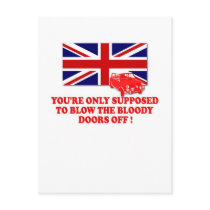 Italian Job Union Jack shirts postcards by LIMEYBOY Italian Job Union Jack shirts postcards