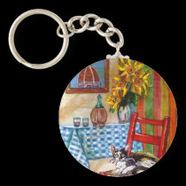 ITALIAN KITCHEN IN FLORENCE keychains