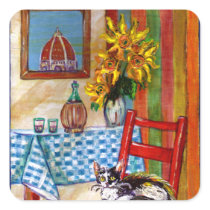 ITALIAN KITCHEN IN FLORENCE SQUARE STICKERS
