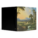 Italian landscape with ruins 3 ring binders