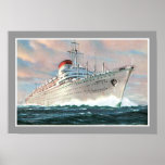 Italian Line's Augustus Poster