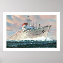 Italian Line's Augustus Print